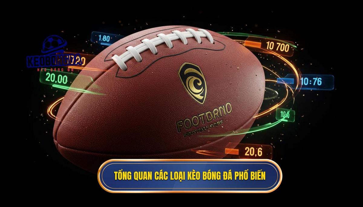 1. Tổng quan về các loại tỷ lệ kèo bóng đá phổ biến nhất