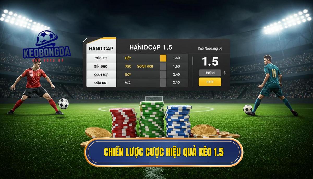 Chiến Lược Đặt Cược Hiệu Quả Với Kèo Chấp 1.5 Trái