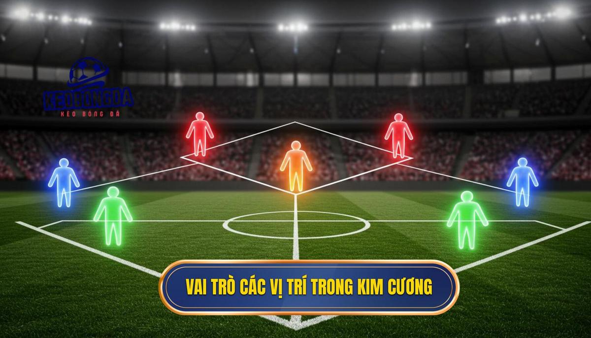 Chiến thuật 4-4-2 Kim Cương: Bí Kíp Vàng Cho Mọi Đội Bóng 2 Phân Tích Vai Trò Từng Vị Trí Trong Sơ Đồ Kim Cương